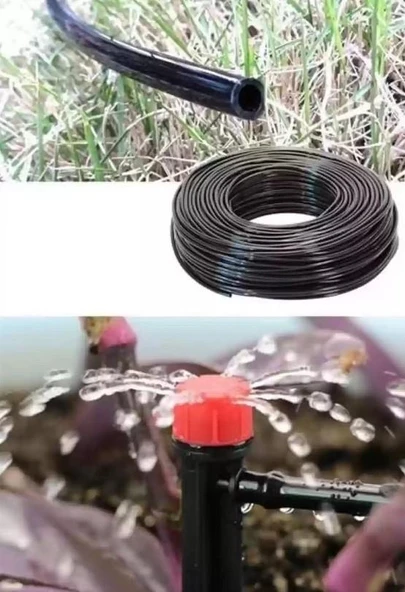 Zhltools 15 Metre Bağ Bahçe Damla Sulama Borusu Sulama Hortumu Seti - 6