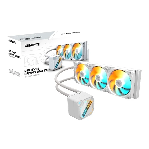 Gigabyte Gaming 360 ICE ARGB 360mm Intel-AMD Uyumlu Beyaz Sıvı Soğutucu