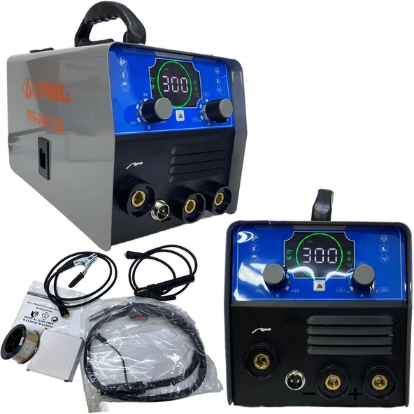 Dabu  LCD Ekran 3 Fonksiyonlu LIFTTIG MIG MMA Gazsız Gaz Altı Kaynak Makinesi EEA425 MIG-300 - 4
