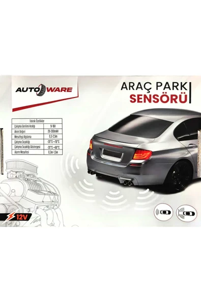 Autoware Renkli Lcd Ekranlı Sesli Park Sensörü - 2