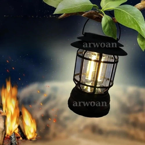 Güneş Enerjili Solar Nostaljik Işığı Ayarlanabilir Ledli Kamp Feneri Lamba Işıldak Usb Şarjlı - 4