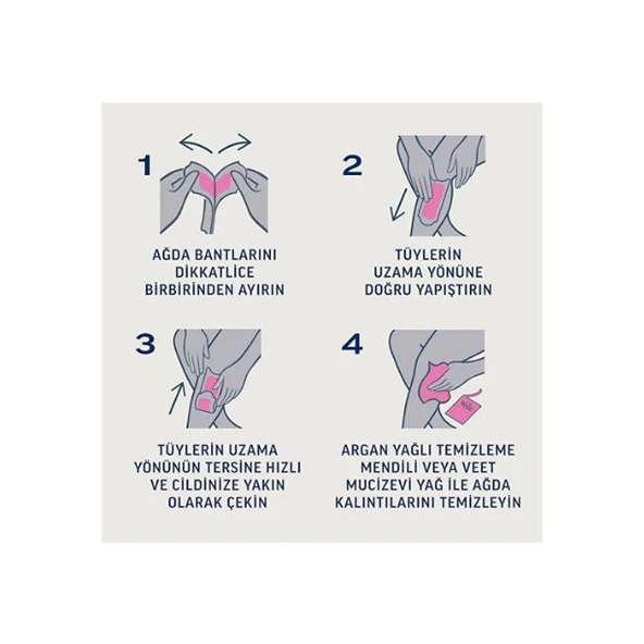 Veet Sir Ağda Bantları Professional Normal Ciltler İçin Bacak ve Vücut Bölgesi 12 li - 4