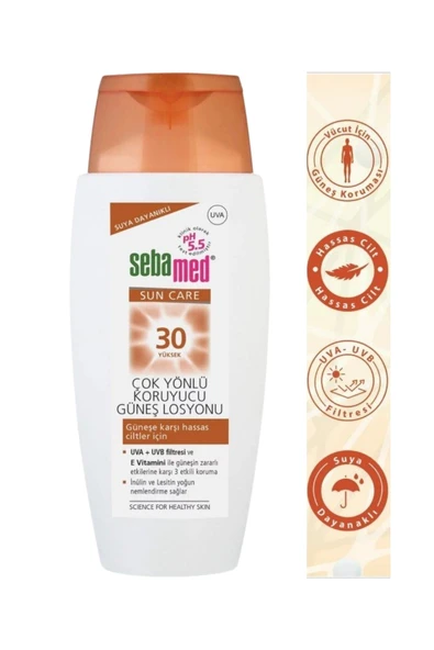 Sebamed Sun Care Çok Yönlü Koruyucu Güneş Losyonu SPF30 150 ml - 2