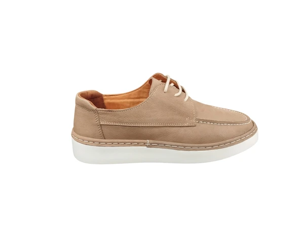 Slope İç Dış Hakiki Nubuk Deri Ortopedik Ultra Hafif Günlük Erkek Casual Ayakkabı - 5