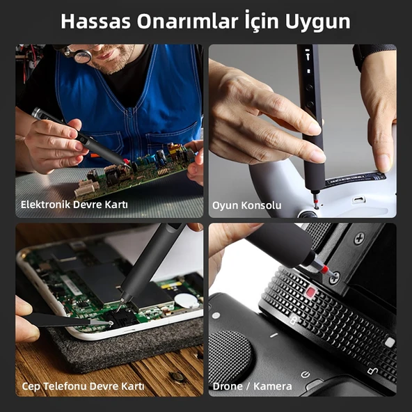 Mioji Mio PS49 500mAh 180r/dk 5 Kademeli 42 Parça Şarjlı Tornavida Seti - 3