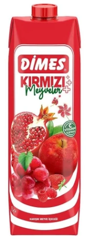 Dimes Kırmızı Karışık Meyve İçeceği 1l x12