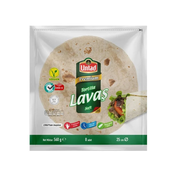 Untad Tortilla Lavaş 8 li 560 gr x 2 Adet - 2