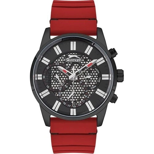 Slazenger SL.09.1939.2.03 Quartz Silikon Kırmızı 46 mm Erkek Kol Saati