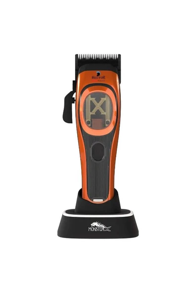 Hector MonsterX Professional Tıraş Makinesi Vector Motor Turuncu - 6