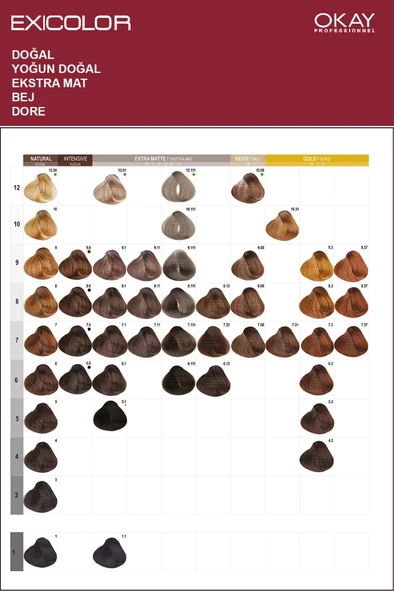 Exicolor Saç Boyası Tüp 60 Ml 7.77 Badem Kahvesi 2 Adet (Oksidan Hediyeli 4'lü Set) - 6