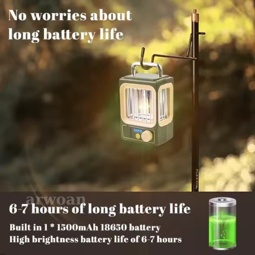 arwoan hs-8039 Şarj Edilebilir LED Kamp Lambası - 4