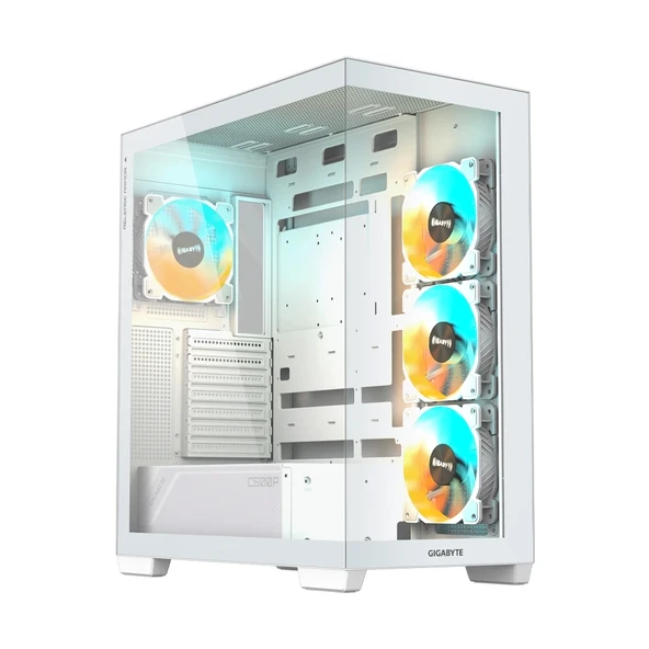 Gigabyte C500 Panoramic Stealth ICE Glass USB 3.0 Type-C Beyaz ATX Mid Tower Kasa