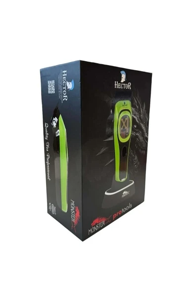 Hector MonsterX Professional Tıraş Makinesi Vector Motor Yeşil - 6