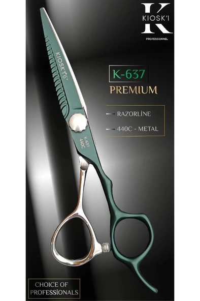 Kioski Profesyonel Premium Lüks Makas 440-C 6 Numara K-637