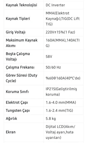 İnverter Dijital Kaynak Makinesi (Sarı) EEA426 ARC-950 DC - 4