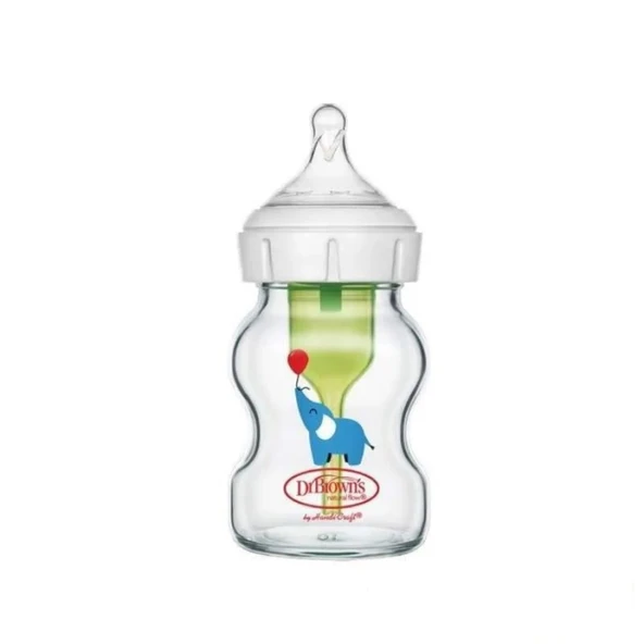 Dr Brown's Geniş Ağız Antikolik Options+ Cam Biberon 150 Ml
