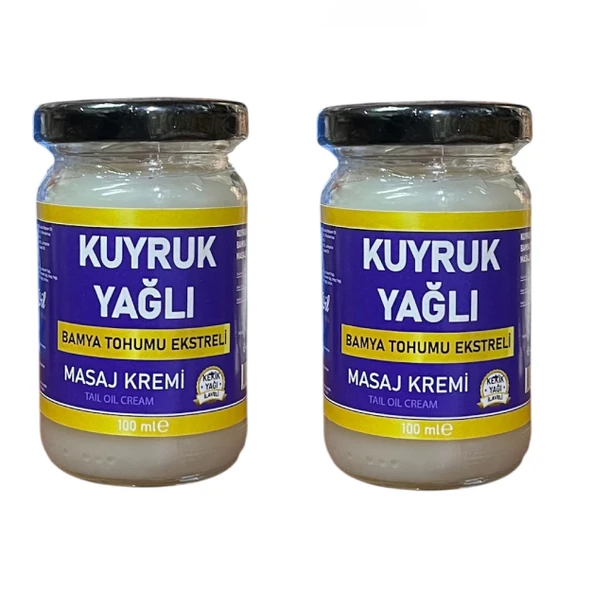 Kuyruk Yağı masaj Kremi 100 ml, 2 adet, DVD Lokman Aktar