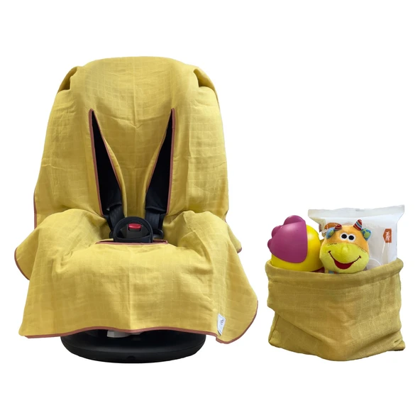 Ezh Collection Bebek Müslin Oto Koltuğu Kılıfı 4010 - 2
