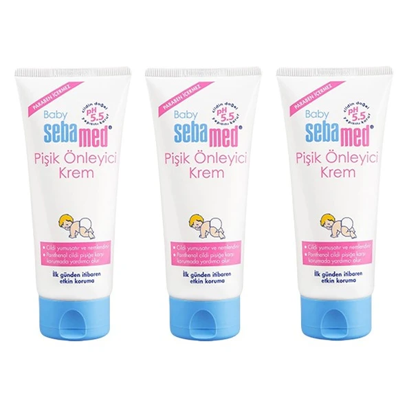 Sebamed Bebek Pişik Kremi 100 ml 3 Adet