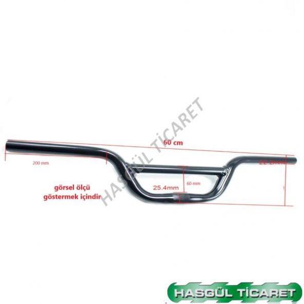 Hsgl Bisiklet Aluminyum Atkılı Krom Gidon 60 cm - 4