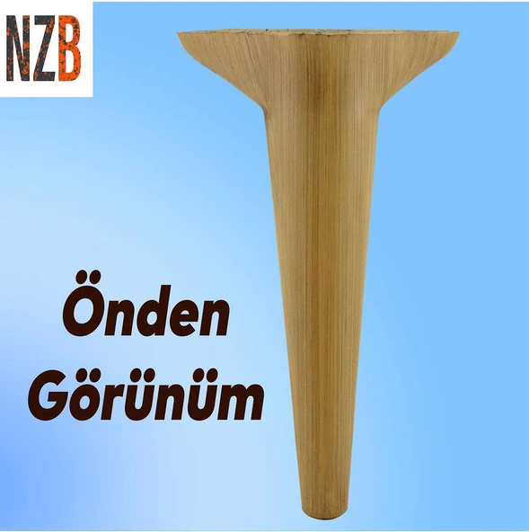 Mobilya Kanepe Sehpa TV Ünitesi Koltuk Ayağı 24 cm Açık Kahverengi Desenli Baza Ayak 4 Adet - Resim 7
