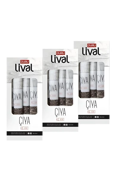 Duru Lival Chia Aç-Kat Shot 80 Gr x 3 Adet