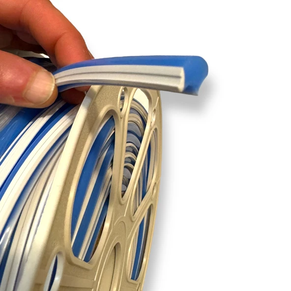 Mavi 6mm İkinci Nesil Silikon Neon LED Şerit Kılıfı – 5 Metre Difüzör Tüp (LED Hariç) - 2