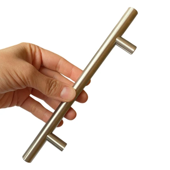 8 Adet Boy Kulp İnox 128 mm Kulp Mobilya Mutfak Dolabı Çekmece Dolap Kapak Kulpu Kulbu Metal Kulpları - Resim 3