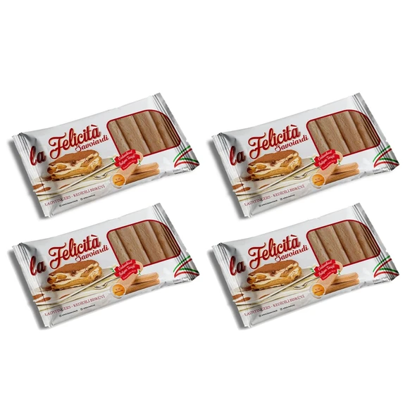 La Felicita Kedi Dili Bisküvi 200 gr X 4 Adet