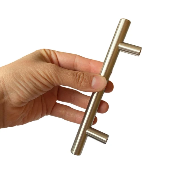 8 Adet Boy Kulp İnox 96 mm Kulp Mobilya Mutfak Dolabı Çekmece Dolap Kapak Kulpu Kulbu Metal Kulpları - Resim 3