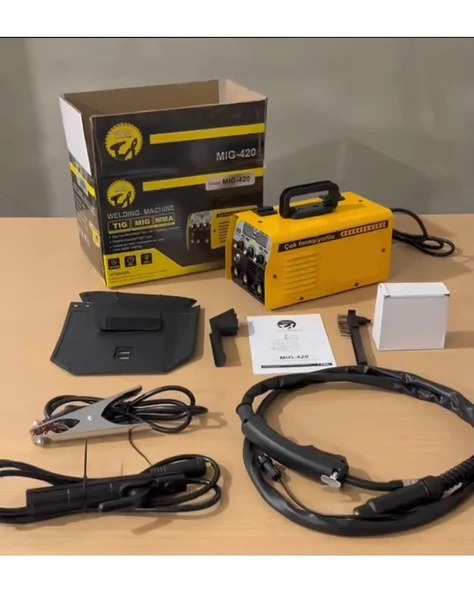Çok Fonksiyonlu Gazsız Gazaltı Kaynak Makinesi (Sarı)  EEA358 MIG420 - 5