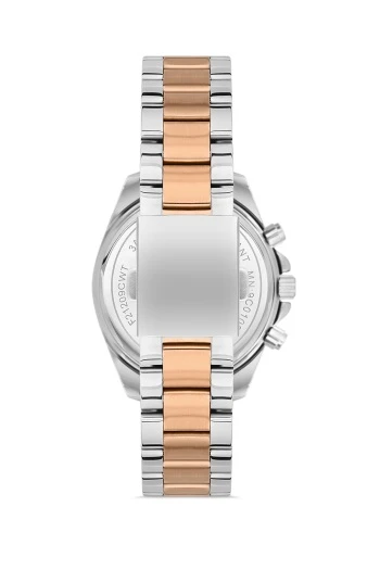 Ferro FL21259A-E 36 mm Rose Gold/Metalik Gri Kadın Kol Saati+ Bileklik - Resim 7