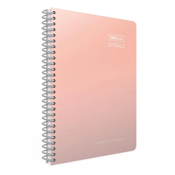 Gıpta Thebook Spirals A4 200 Yaprak Sert Kapak Spiralli Defter Kareli (6070)