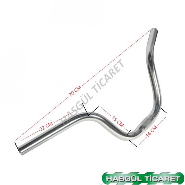 Hsgl Bisiklet Aluminyum Sehir Geniş Kromaj Gidon - 4