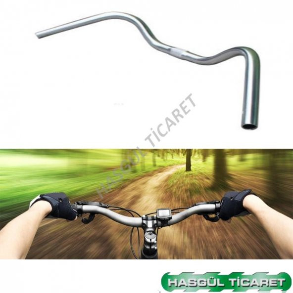 Hsgl Bisiklet Aluminyum Sehir Geniş Kromaj Gidon - 5