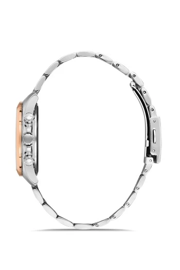 Ferro FL21259A-E 36 mm Rose Gold/Metalik Gri Kadın Kol Saati+ Bileklik - Resim 6