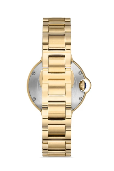 Hislon Ql120g-10sg Quartz Çelik Altın Rengi 34 mm Kadın Kol Saati - 3