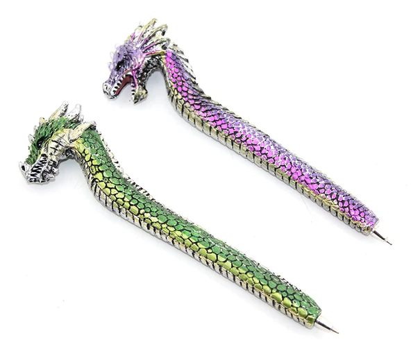 Dragonlu Polyester Tükenmez Kalem