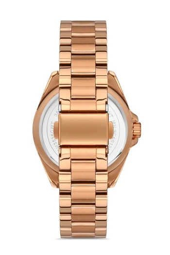 Ferro F51336A-C Rose Çelik Kordon Kadın Kol Saati - Resim 3