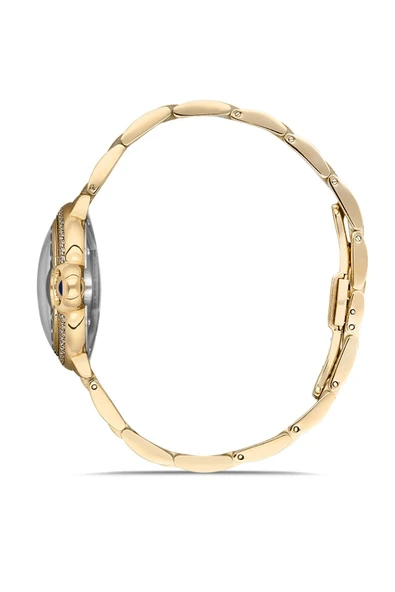 Hislon Ql120g-10sg Quartz Çelik Altın Rengi 34 mm Kadın Kol Saati - 2