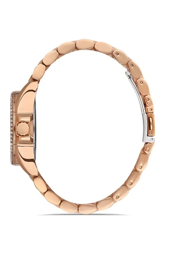 Ferro F51336A-C Rose Çelik Kordon Kadın Kol Saati - Resim 2