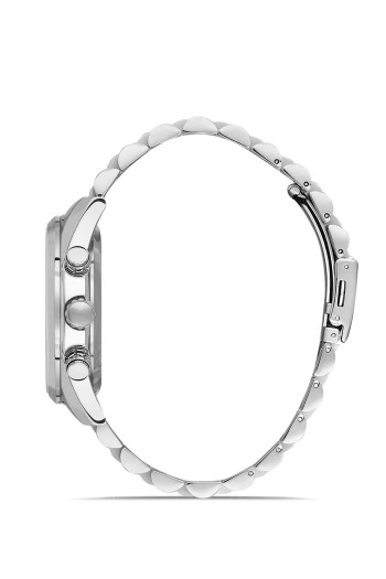 Ferro FM11507A-A3 Quartz Çelik Gri Lacivert Kadran 41 mm Erkek Kol Saati - 2
