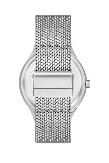 Ferro 43 mm Gümüş Hasır Kordon Erkek Kol Saati F11090C-J2 F11090C-J2 - Resim 3