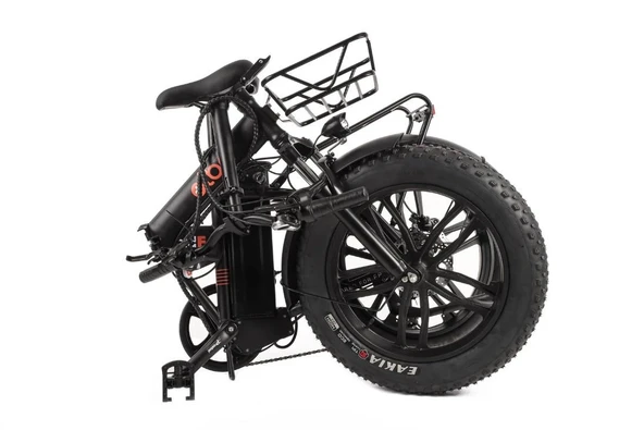 Alba Fold F Premium Katlanır Elektrikli Bisiklet Lacivert Nfc-Zırhlı Lastik 48v 10,4 Ah Batarya - Resim 10