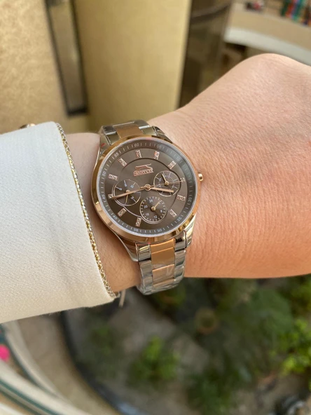 Slazenger SL.09.2151.4.03 Quartz Çelik Rose Gold/Gri 35 mm Kadın Kol Saati - 2