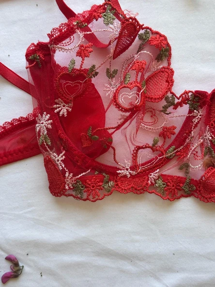 LOVE SECRET Dantelli Sütyen Bralet Takım(Sütyen&Tanga) Kadın İç Giyim - 3