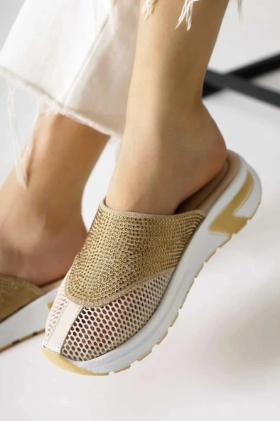 Pisagor 31630 File Detaylı Taşlı Kadın Kapalı Terlik - 18