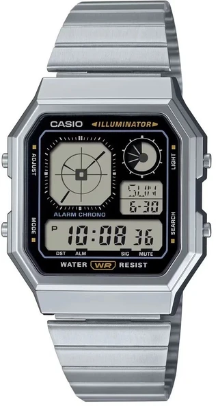 CASIO A130WE-1ADF RETRO DİJİTAL KARE UNISEX KOL SAATİ