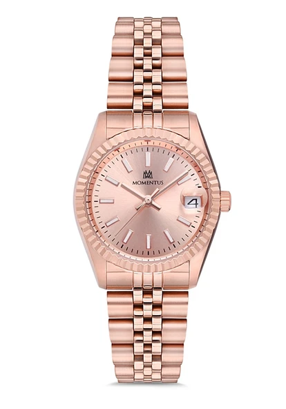 Momentus CW132R-12SR Quartz Çelik Rose 31 mm Kadın Saati   AYNI GÜN KARGO