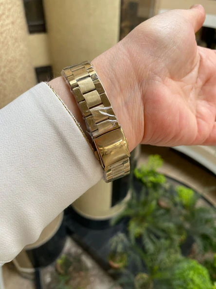 Slazenger SL.09.1866.4.05 35 mm Altın Çelik Kadın Kol Saati - 3
